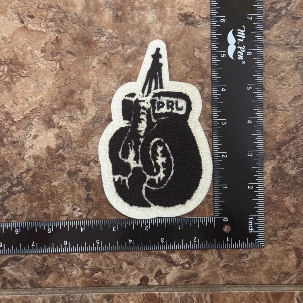 Black and White PRL Boxing Glove Patch